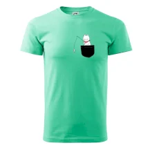 Mačka s rybou vo vrecku