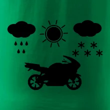 Motorkář za každého počasí - silnice