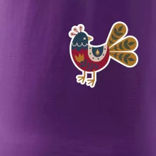 Folklór na prsníku sliepky