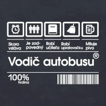 Čiarový kód - Vodič autobusu