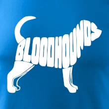Bloodhound nápis v tele