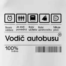 Čiarový kód - Vodič autobusu