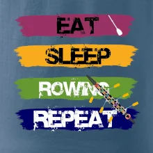 Eat sleep rowing repeat farebné