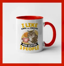 I like cats and coffee and maybe 3 people
