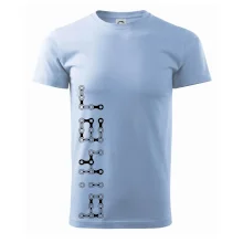 Biker nápis na výšku reťaz