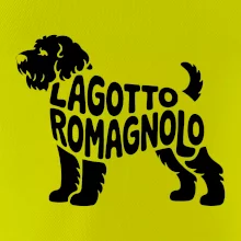 Lagotto romagnolo nápis v tele