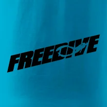 Freedive - nápis s potápačom