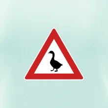 Dopravná značka - Pozor hus Dopravná značka - Pozor hus