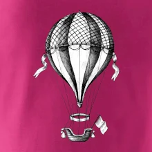 Teplovzdušný balón kreslený