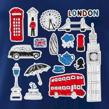 Velká Británie - kreslené ikonky