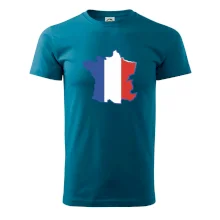 Francúzska vlajka mapa obrys Francúzska vlajka mapa obrys