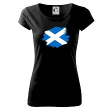 Škótska vlajka kreslená štetcom