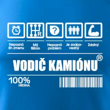 Čiarový kód - Vodič kamiónu