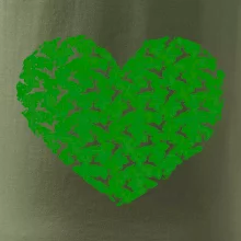 Vianočné jelene v srdci