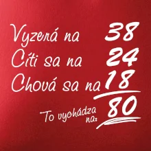 Vyzerá, cíti sa, chová sa - 80 rokov