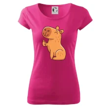 Kapybara s palcom hore Kapybara s palcom hore