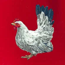 Sliepka kreslená biela