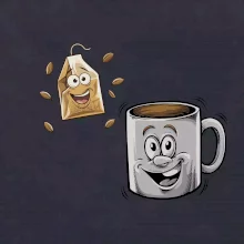 Parové tričko - Hrnček a čaj