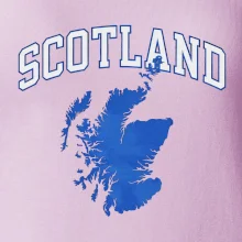 Scotland nápis s mapou