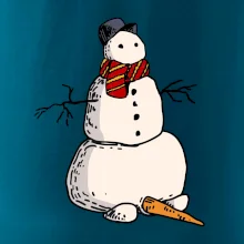 Snehuliak so spadnutým nosom