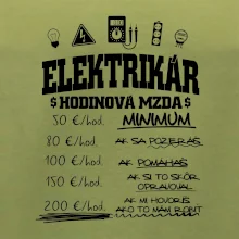Hodinová mzda elektrikár