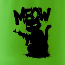 Meow mačka so zbraňou