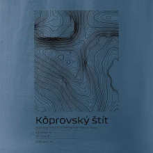 Kôprovský štít - vrstevnice v obdĺžniku