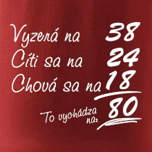 Vyzerá, cíti sa, chová sa - 80 rokov