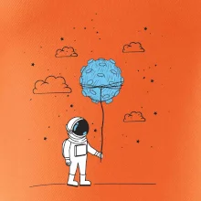 Astronaut s balónikom