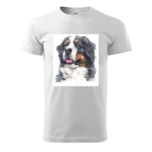 Bernský salašnícky pes -  hlava vodová farba