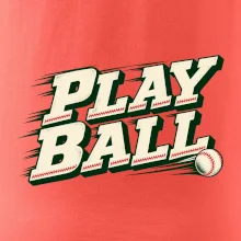 Play ball retro sportovní nápis
