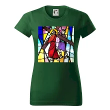 Vitráž - Ježiš a kríž