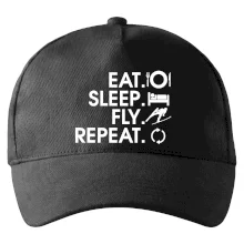 Eat sleep fly repeat - skoky na lyžiach