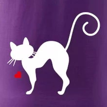 Zamilovaná mačka prehnutá