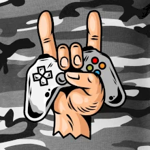 Gamer - gamepad paroháč