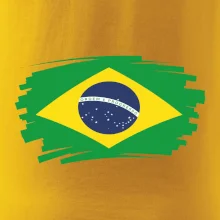 Brazília vlajka štetkou