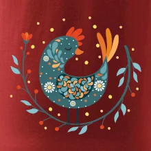 Folklór - sliepky s margarétkami