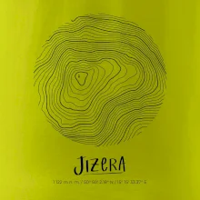 Jizera - vrstevnice v kruhu