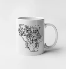 Motor Škoda/ VW 1.9L  TDI z boku