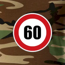 Dopravná značka - obmedzenie rýchlosti 60