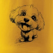 Čiernobiela karikatúra Bišónik