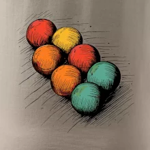 Petanque guľa kresba