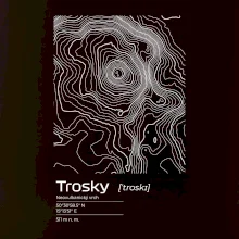 Trosky - vrstevnice v obdĺžniku