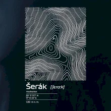 Šerák - vrstevnice v obdĺžniku