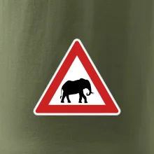 Dopravná značka - Pozor slon