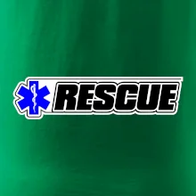 Záchranár rescue kríž modrý