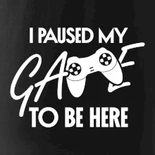 I paused my game to be here