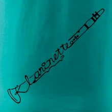 Klarinet nápis Klarinet nápis