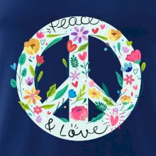 Peace and love symbol