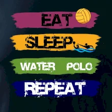 Eat sleep watter polo farebné